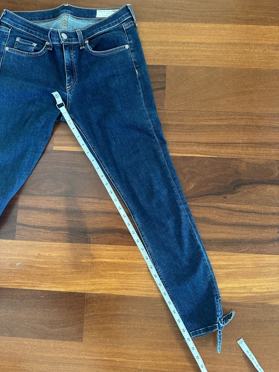 Rag & Bone Stevie Capri Tie Ankle Jeans in Paz. Denim Dark Wash Size 30 NWOT - Picture 6 of 7